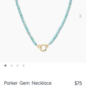 Parker gem Turquoise necklace by Gorjana